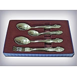 Набор столовый 18 предметов приборов Павловский завод им. Кирова М-3 ХР Тройка