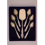 Чайный набор столовых приборов 7 предметов Павловский завод им. Кирова М-3 НТП ХР Тройка