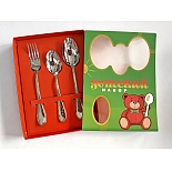 Детский набор столовых приборов 3 предмета Павловский завод им. Кирова М-23 ЛНТП