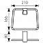 Держатель полотенца Kaiser хром, цинк, KH-1501 №1