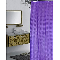 Шторка для ванной комнаты FIXSEN фиолетовая FX-3003P, 180х180 см