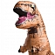 Надувной маскарадный костюм Тирранозавр коричневый динозавр №1