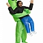 Надувной маскарадный костюм Зеленый Инопланетянин на Хэллоуин (Чужой) №4