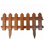 Ограждение садовое Мастер Сад Палисадник коричневый 1,9 м.