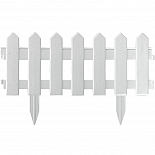 Ограждение садовое Мастер Сад Палисадник белый 1,9 м.
