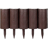 Ограждение Садовый конструктор коричневый Мастер Сад, высота 21 см, 3 м.