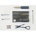 Карта-мультитул многофункциональная Просто-Полезно серая 12 предметов