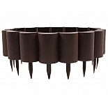 Ограждение Садовый конструктор коричневый Мастер Сад, высота 15 см, 3 м.