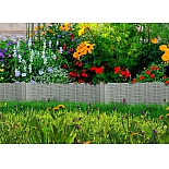 Ограждение садовое Мастер Сад Лоза серая, высота 18 см, 2,3 м.