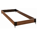 Комплект садового ограждения для грядки GardenDreams из ДПК, высота 15 см, 0,8х2 м