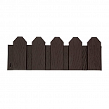 Ограждение садовое Мастер Сад Дачник коричневый, высота 18 см,3 м.