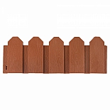 Ограждение садовое Мастер Сад Дачник терракот, высота 18 см,3 м.