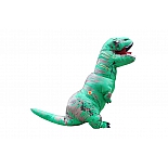 Костюм маскарадный надувной Тирранозавр зеленый динозавр