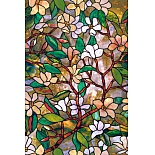 Витражная статическая самоклеящаяся пленка на окна Film с 3D-эффектом P089 рулон 2х0,9 м