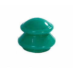 Банка силиконовая массажная зеленая Просто-Полезно Большая диаметр 6,5 см