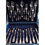 Набор столовых приборов 48 предметов Павловский завод им. Кирова М-12 Император. в дер. дипломате