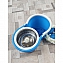 Швабра с отжимом и полосканием Spin Mop Pro 360 синяя, центрифуга металл №4