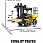 Конструктор набор Sembo Block Вилочный погрузчик Sany, 712041, 321 дет. №1