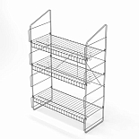 Стеллаж металлический для цветов и рассады Найди на подоконник 26х62х91 см, металлик