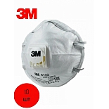 Респиратор-маска 3M профессиональный с клапаном выдоха 8122 FFP2 10 штук в упаковке